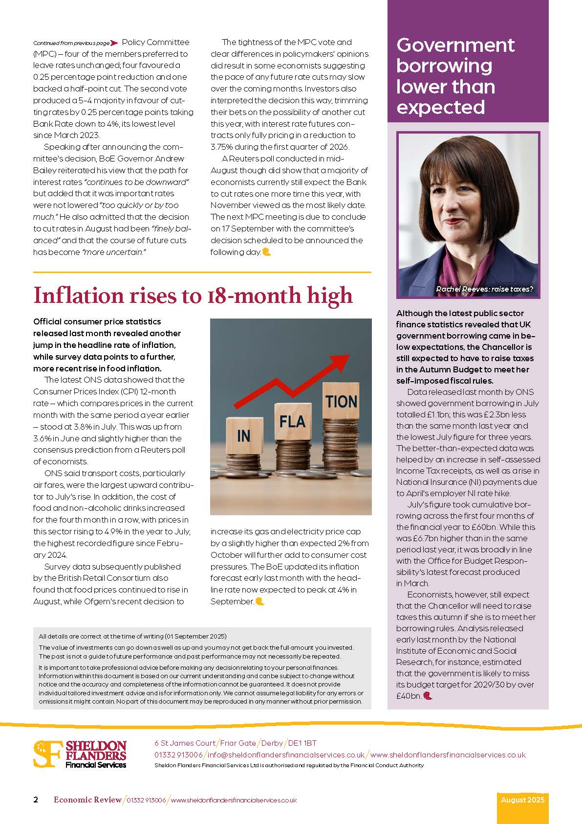 Economic Review – August 2025