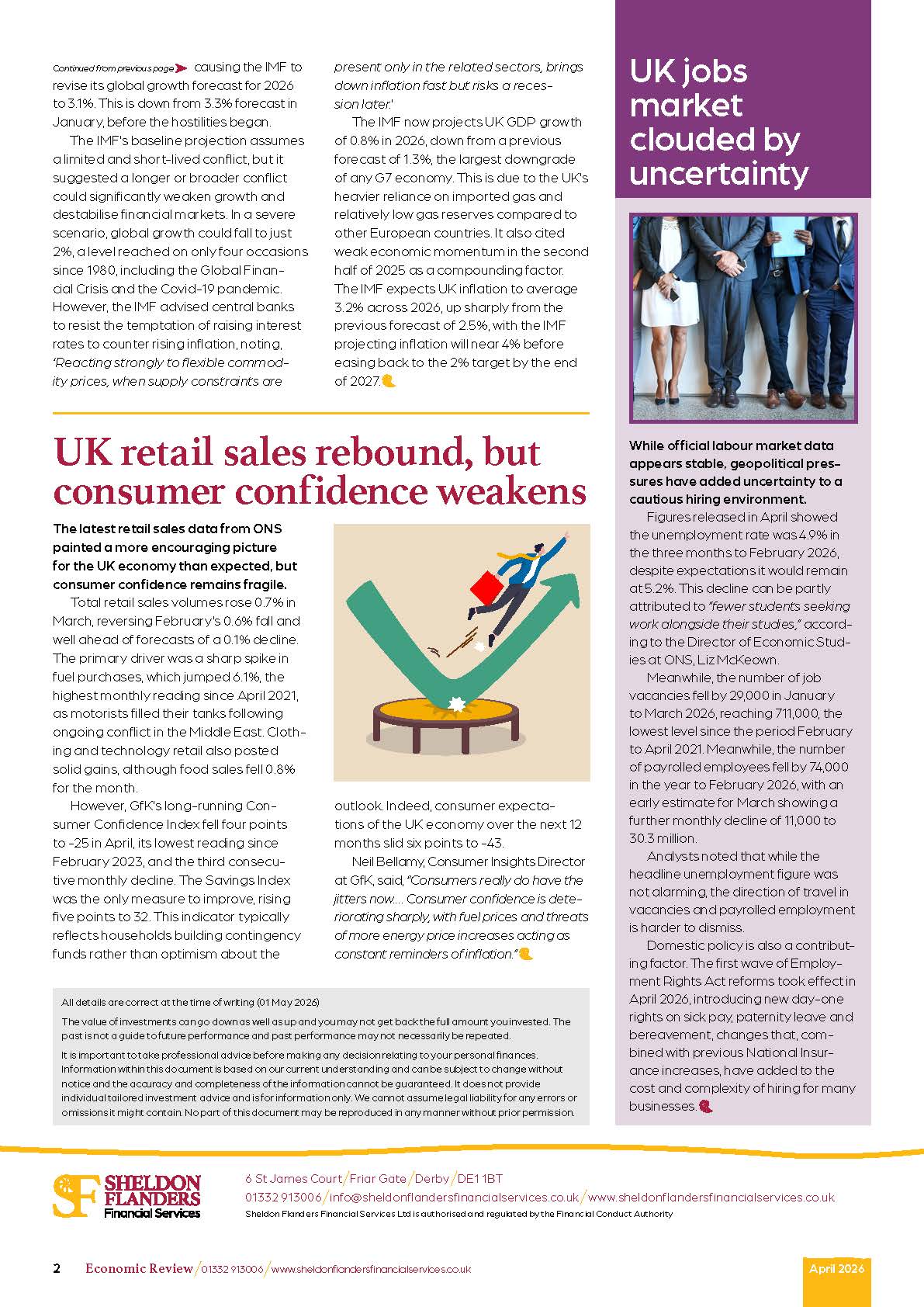 Economic review – April 2026
