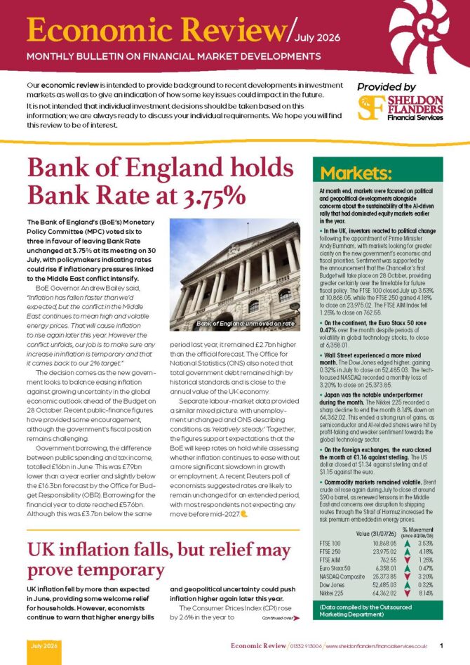 Economic review – July 2026 🐚
